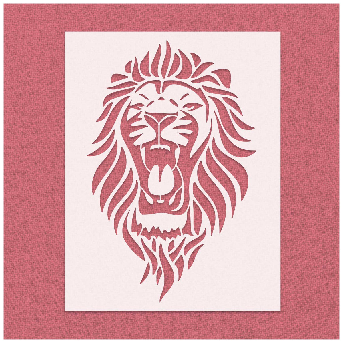 Lion Roar Stencil