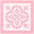 Mandala Floor Tile Pattern Stencil