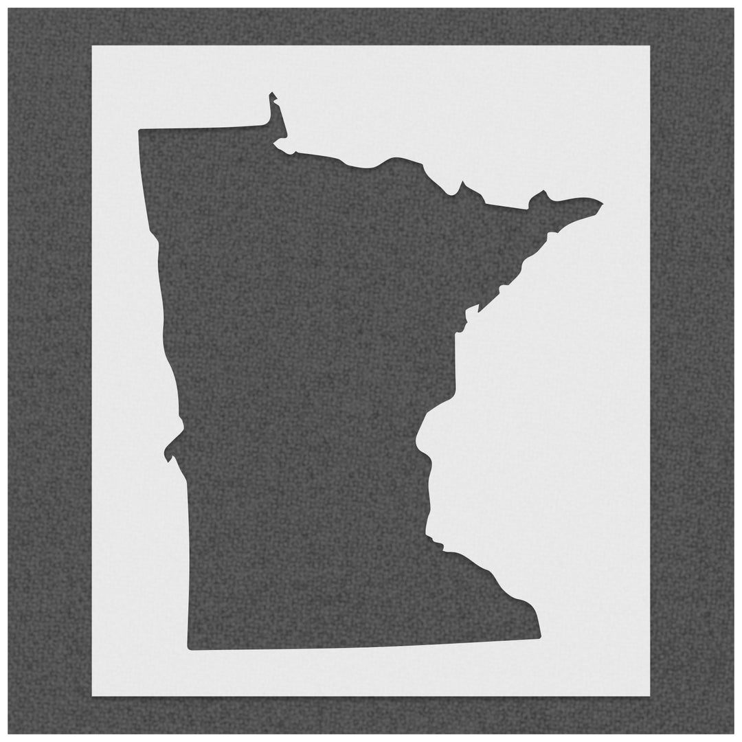 Minnesota Outline Stencil