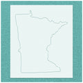 Minnesota State Outline Stencil