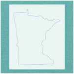 Minnesota State Outline Stencil