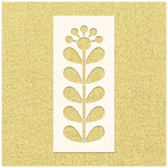 Modern Scandi Flower Stencil