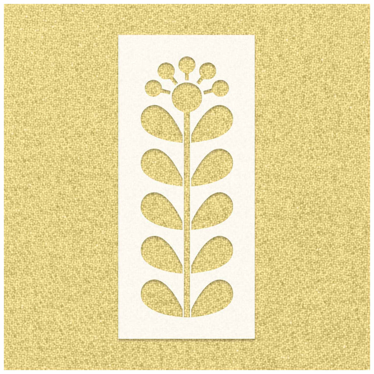 Modern Scandi Flower Stencil