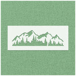 Montain and Tree Stencil