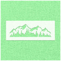 Mountain and Forest Stencil