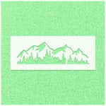 Mountain and Forest Stencil