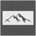 Mountain Outline Stencil