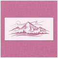 Mountain Range Stencil