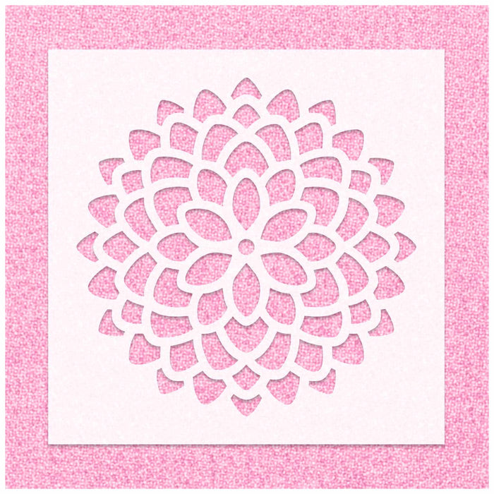 Mum Flower Stencil