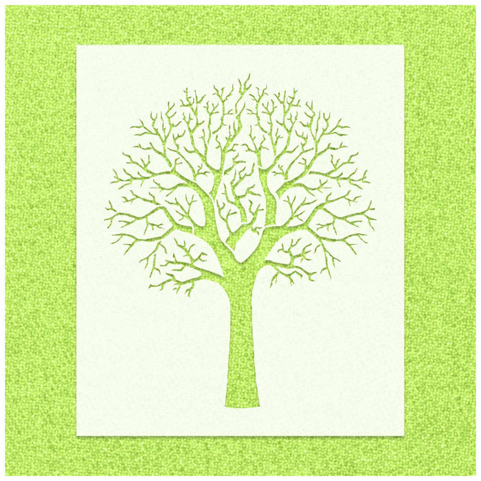 No Leaf Tree Stencil