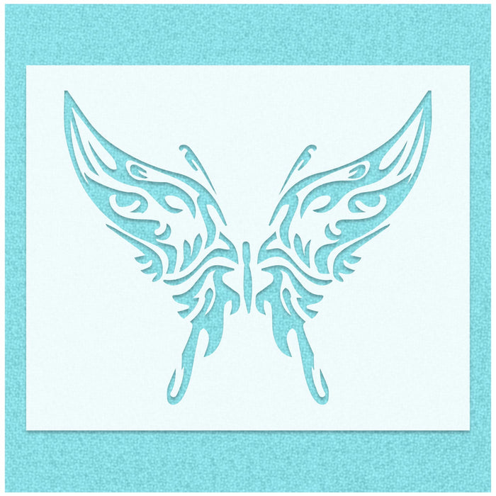 Ornate Butterfly Detailed Stencil