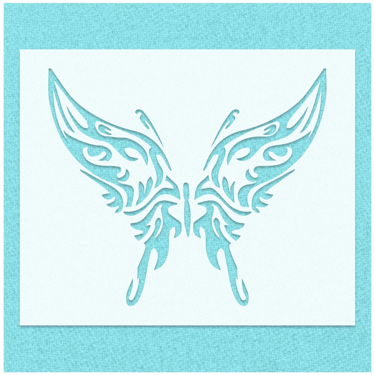Ornate Butterfly Detailed Stencil