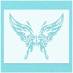 Ornate Butterfly Detailed Stencil