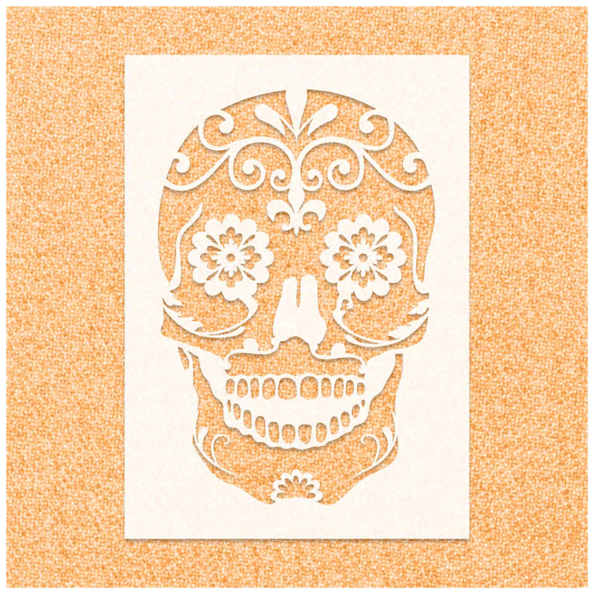 Mexican Sugar Skull Stencil
