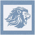 Roaring Lion Face Stencil