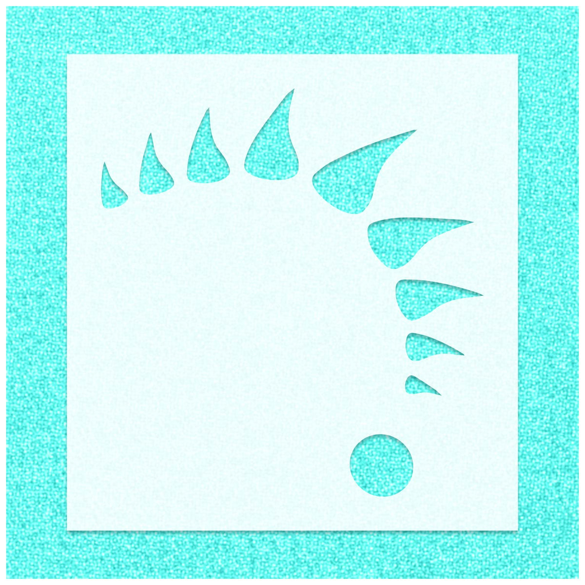 Roman Gladiator Helmet Spike Stencil