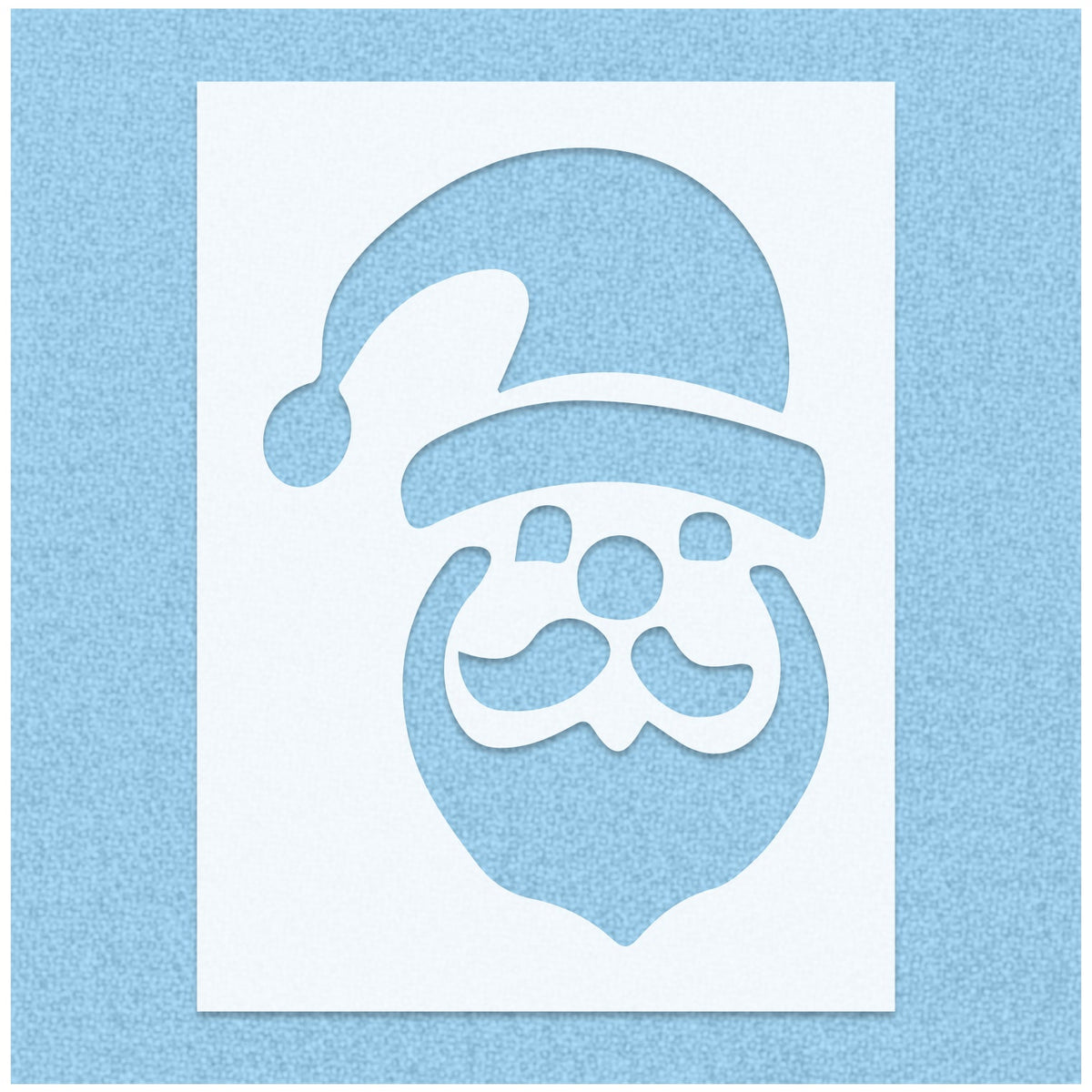 Santa Clause Face Stencil