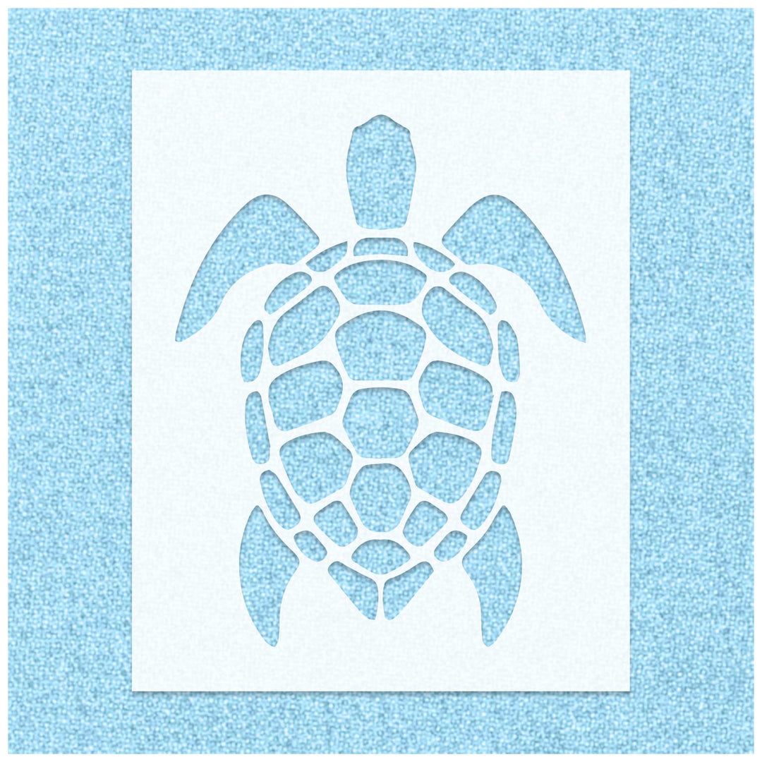 Sea Turtle Symbol Stencil