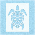 Sea Turtle Symbol Stencil