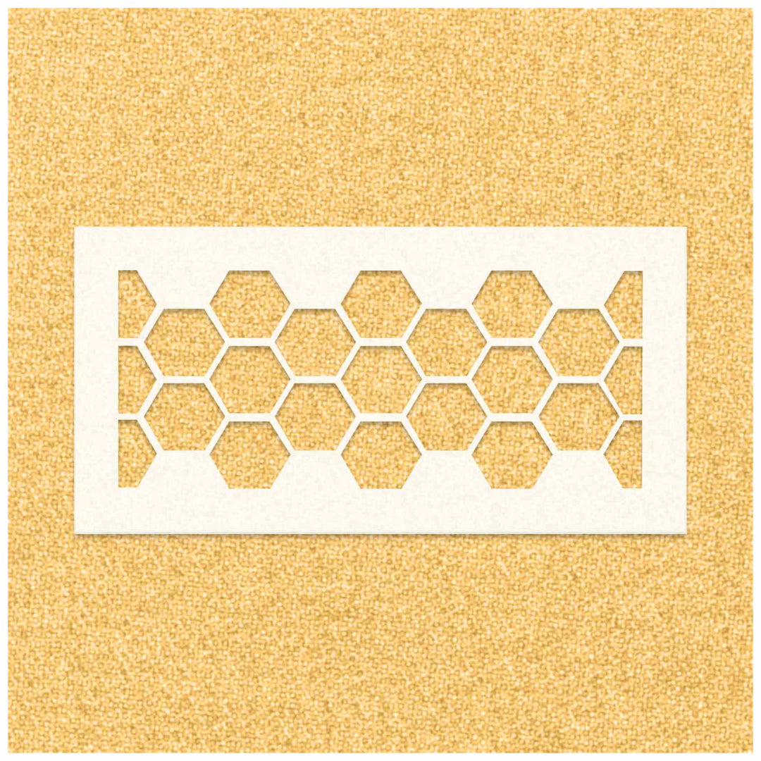 Seamless Honeycomb Pattern Stencil