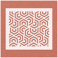 Black and White Seamless Pattern Stencil
