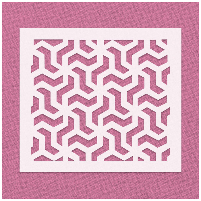 Simple Abstract Geometric Pattern Stencil
