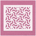 Simple Abstract Geometric Pattern Stencil