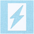 Simple Lightning Bolt Symbol Stencil