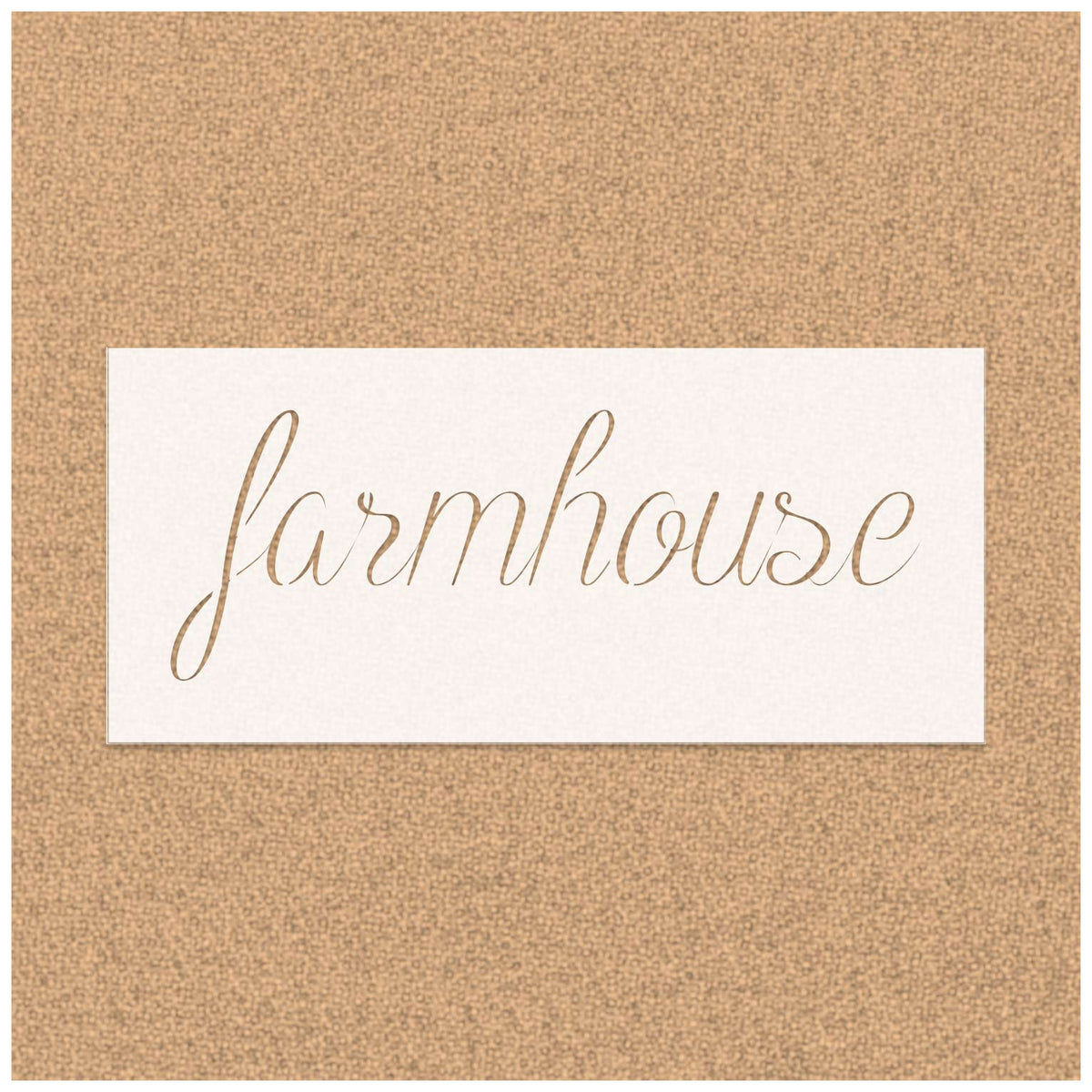 Sleek Farmhouse Script Stencil