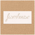 Sleek Farmhouse Script Stencil
