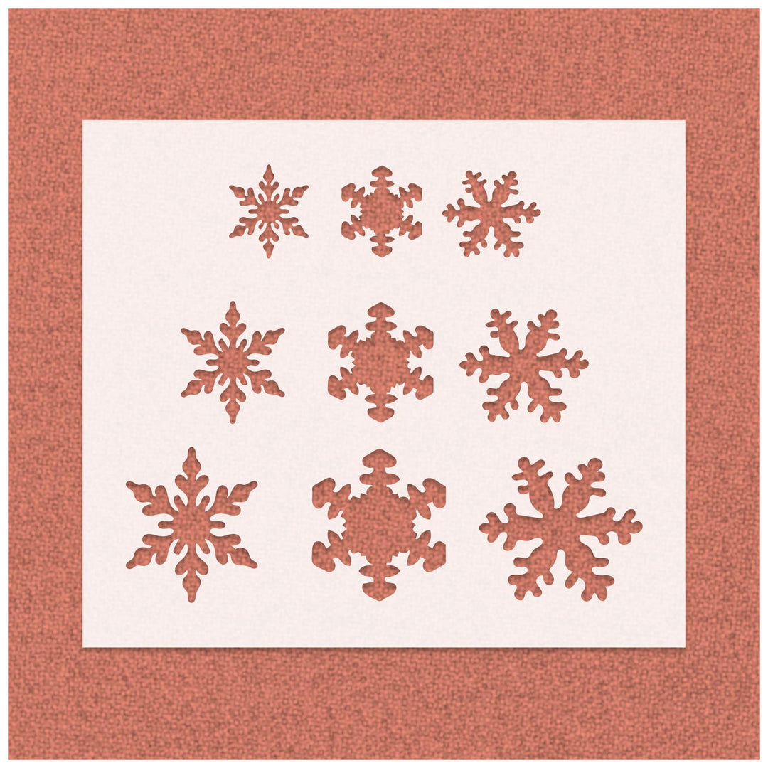 Snow flake Pattern Stencil