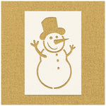 Snowman Stencil | Stencilmonkey