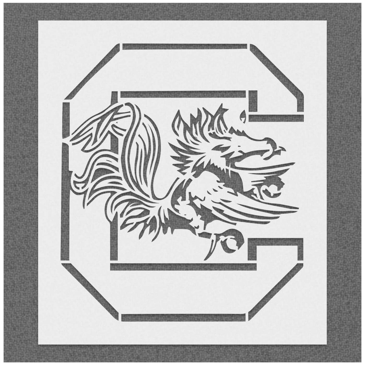 South Carolina Gamerocks Logo Stencil