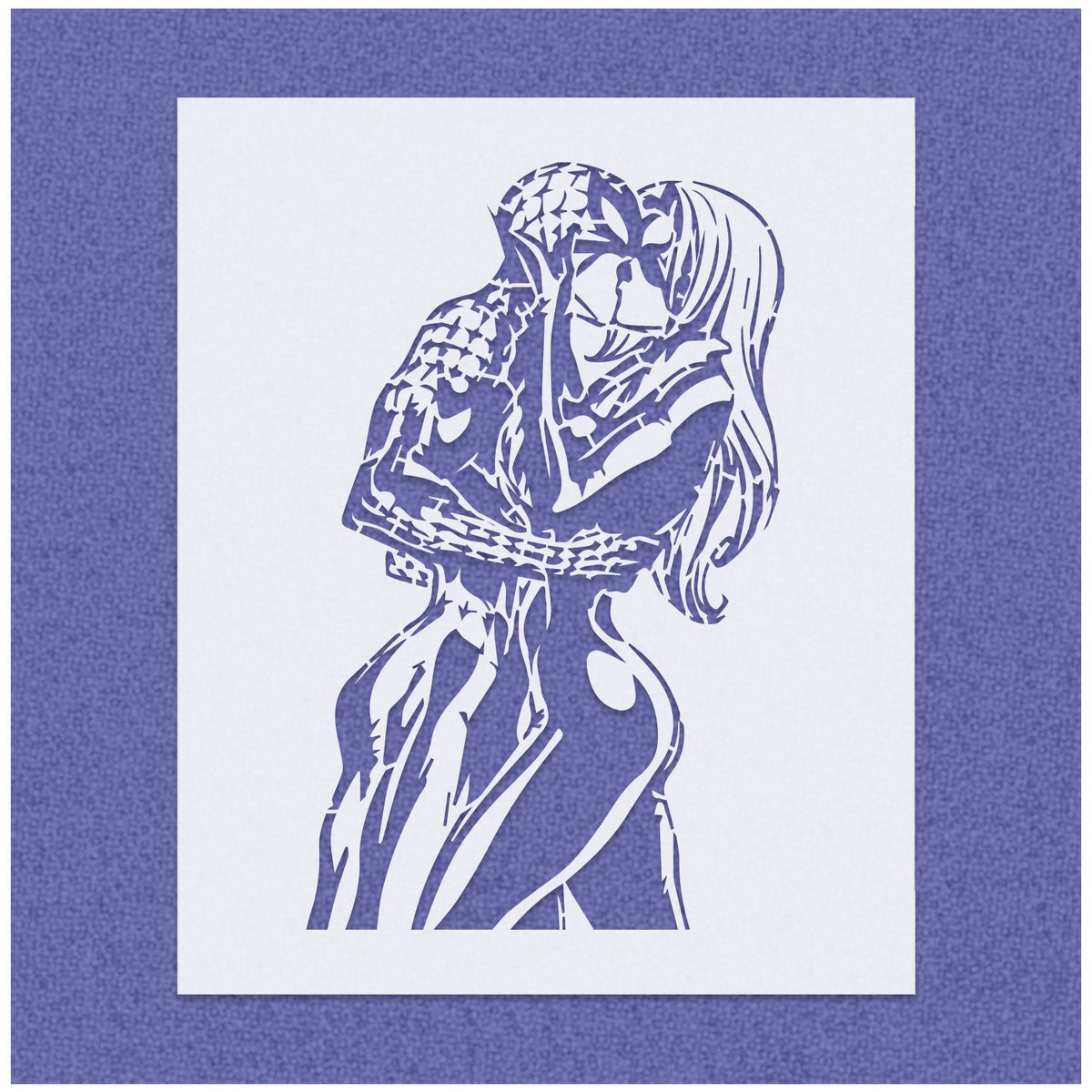 Spider Kiss Stencil