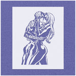 Spider Kiss Stencil