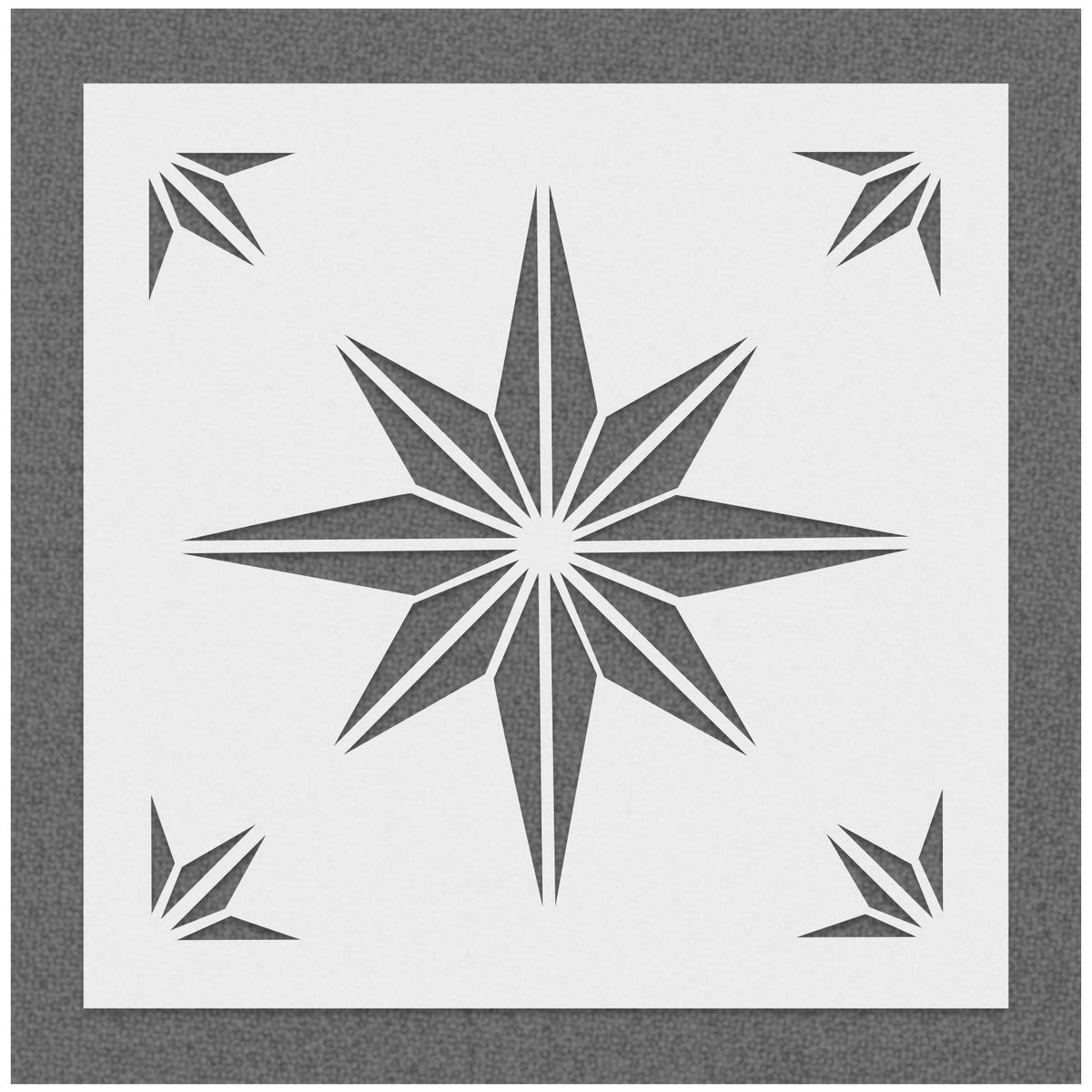Star Floor Tile Pattern Stencil