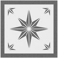 Star Floor Tile Pattern Stencil