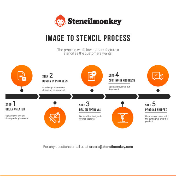 Custom Stencils | Choose Size and Upload image | Stencilmonkey