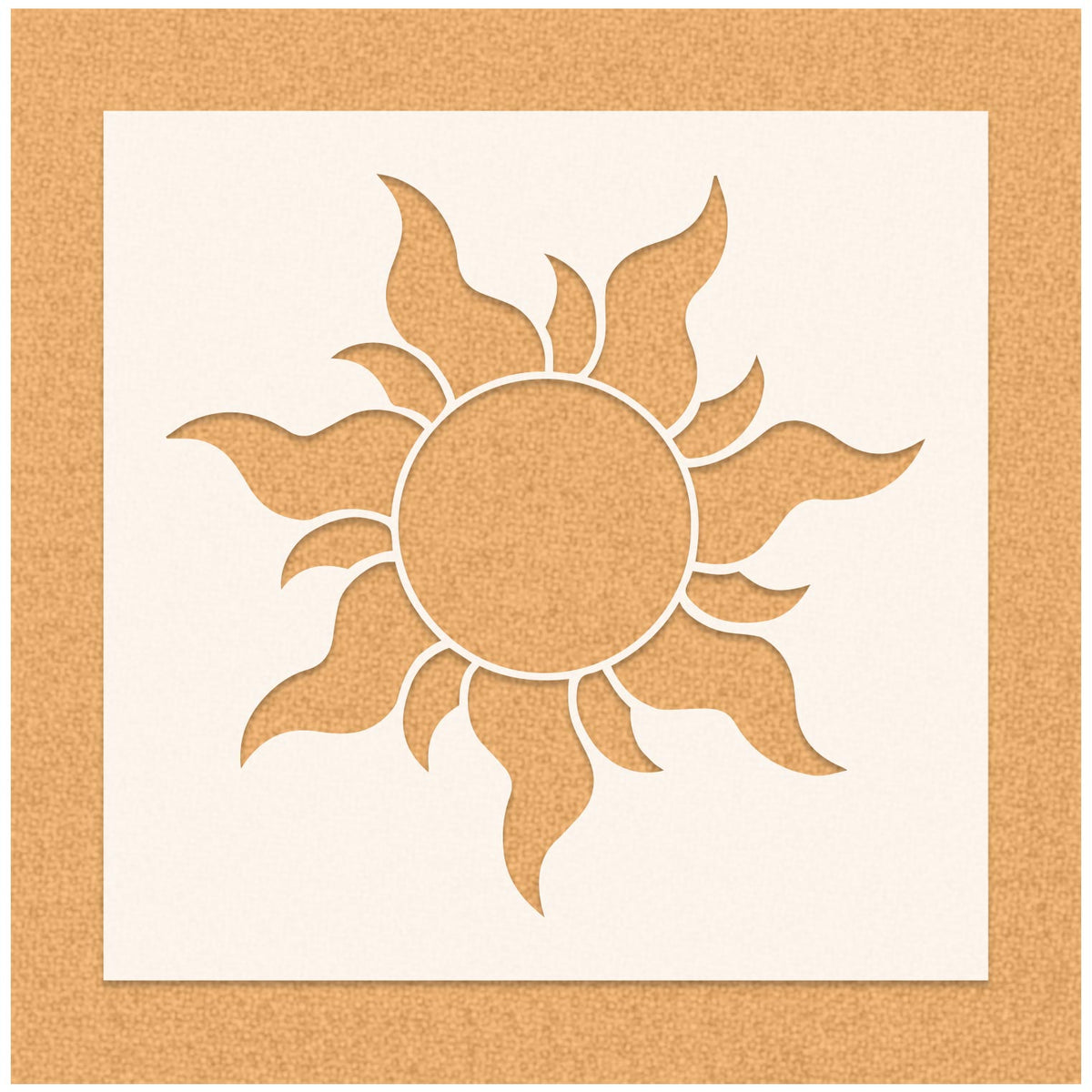 Tangled Rapunzel Sun Stencil