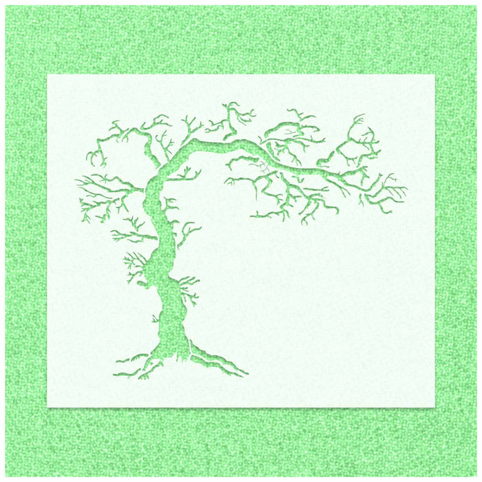 Tree Without Leaf Stencil