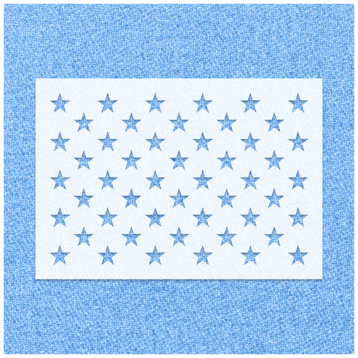 USA Flag 50 Stars Stencil
