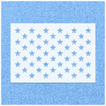 USA Flag 50 Stars Stencil