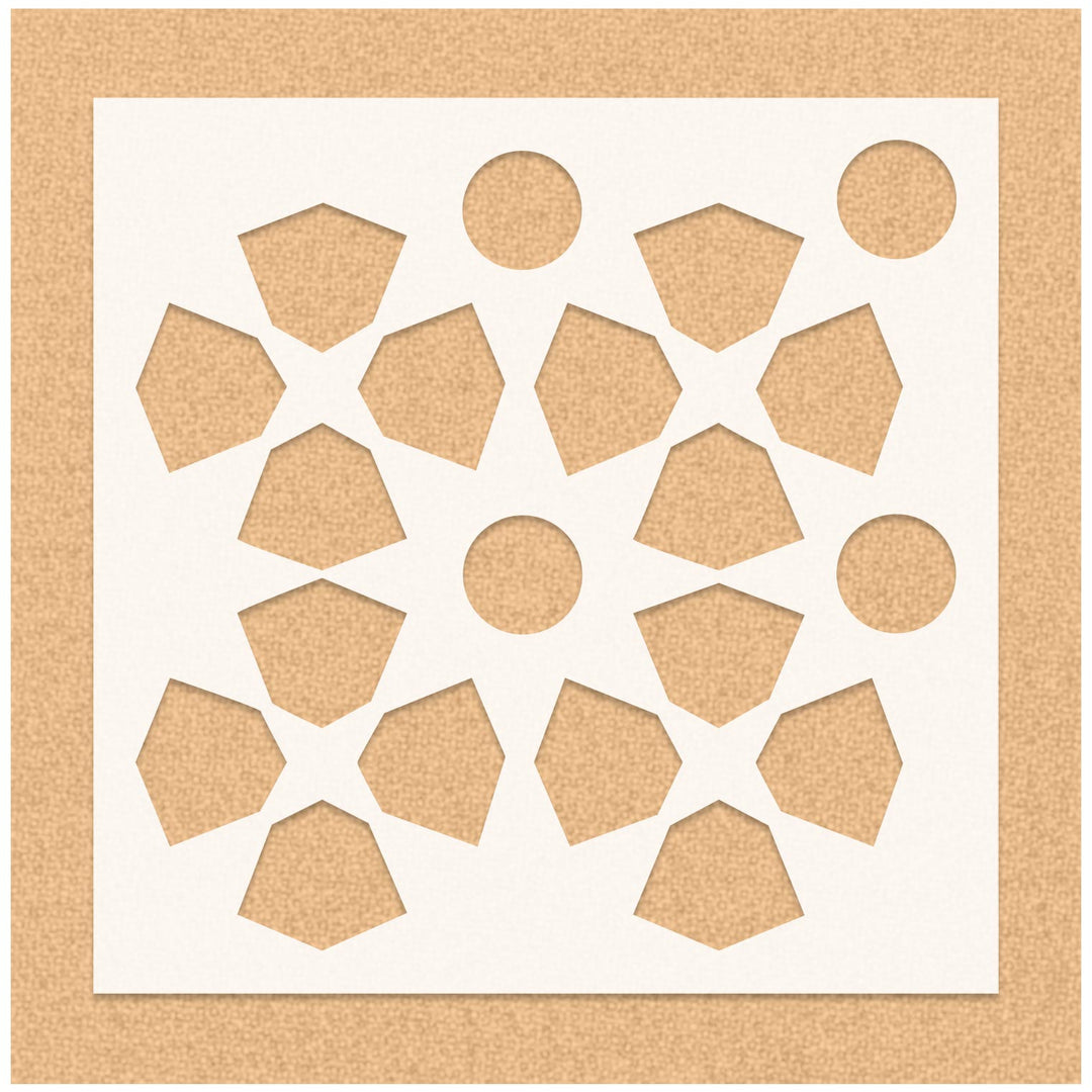 Various Shape Tile Pattern Stencil