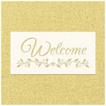 Welcome Leaves Stencil