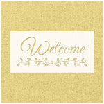 Welcome Leaves Stencil