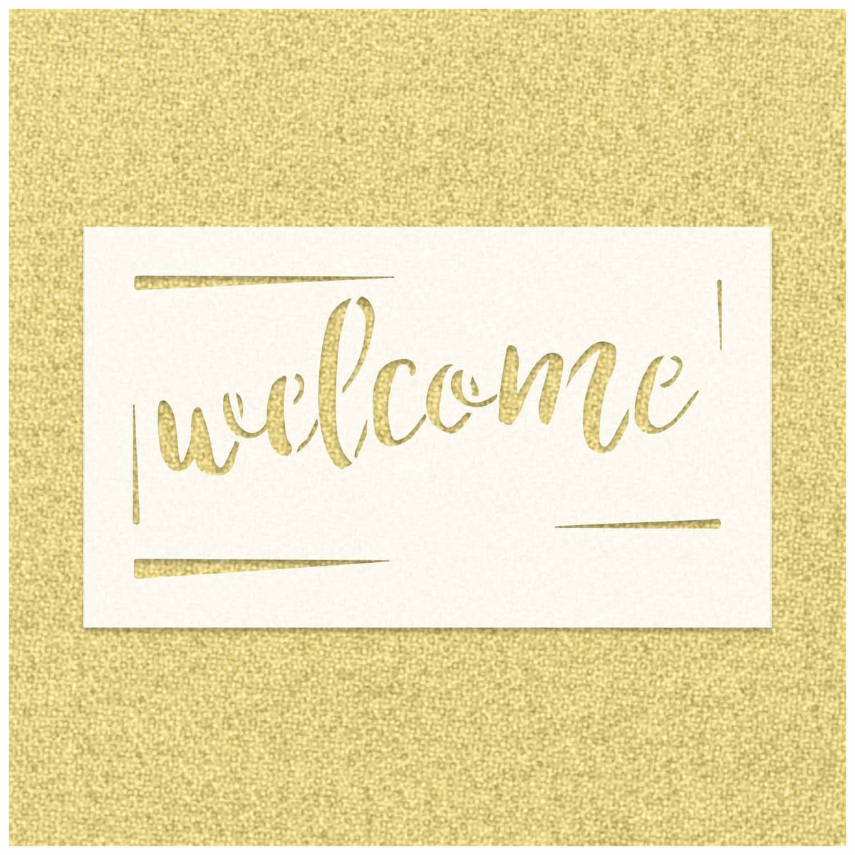 Welcome Ornate Stencil
