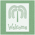 Welcome Tree Stencil