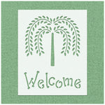 Welcome Tree Stencil