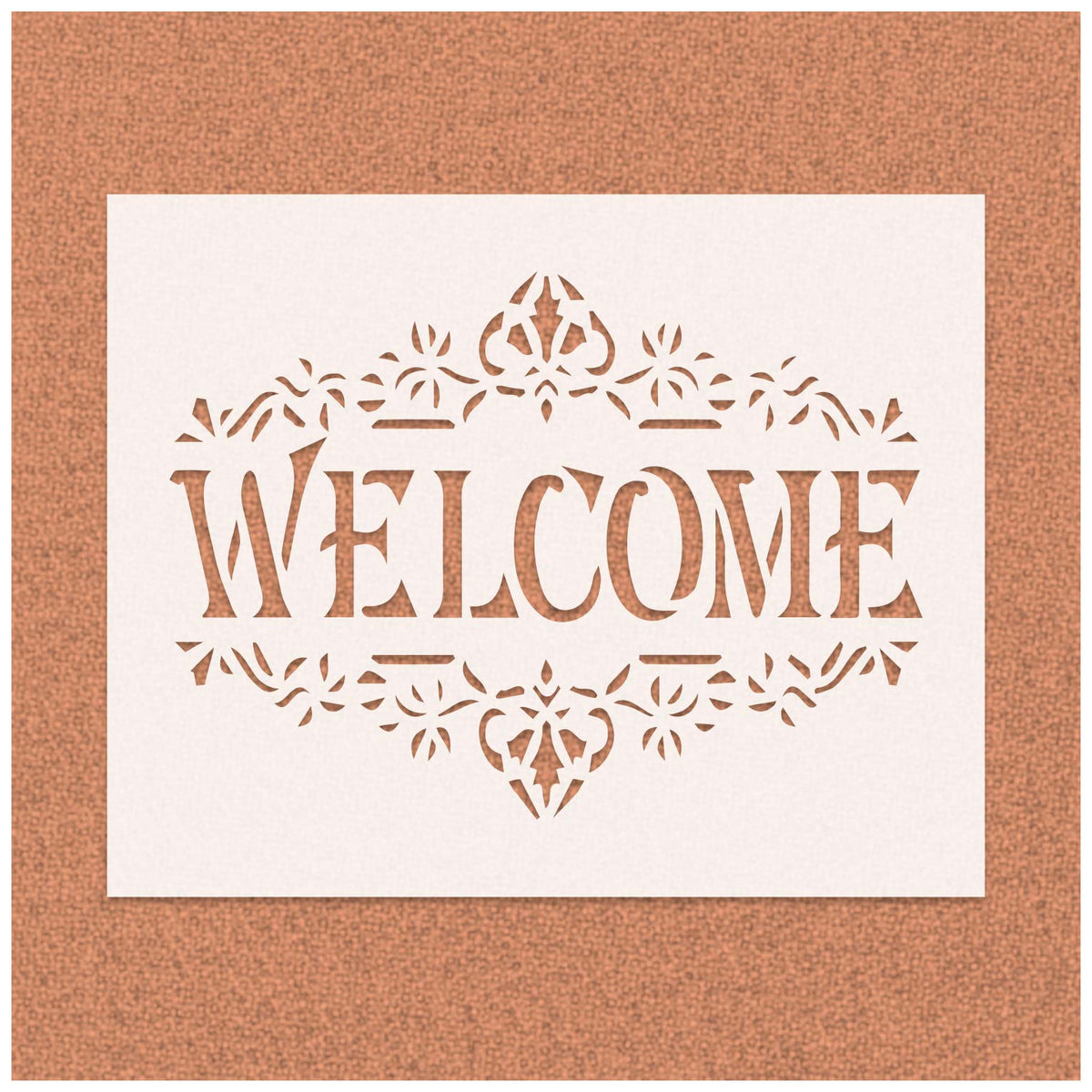 Welcome Vintage Royal Shapes Stencil