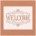 Welcome Vintage Royal Shapes Stencil